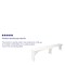 Flash Furniture HERCULES Series 8' x 12" Antique Rustic Solid White Pine Folding Farm Bench with 3 Legs XA-B-96X12-L-WH-GG - alternate 2